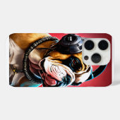 coque iPhone 15 Pro avec Bulldog Graphic (Verso (horizontal))