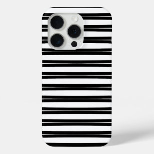 Coque iPhone 15 Pro Design motif en noir et blanc