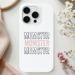 Coque iPhone 15 Pro Halloween rose Momster mignon Et Éffrayant<br><div class="desc">Protégez votre iPhone 15 Pro en éffrayant style avec notre Coque "Momster" Pink Halloween! Conçu pour les mamans amoureuses d'Halloween, ce coque présente le design "Momster" ludique en lettres éffrayantes et audacieuses sur un arrière - plan rose élégant. Offrant à la fois style et protection, ce coque durable protège votre...</div>