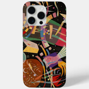 Coque iPhone 15 Pro Max Composition Kandinsky X Oeuvre Abstraite