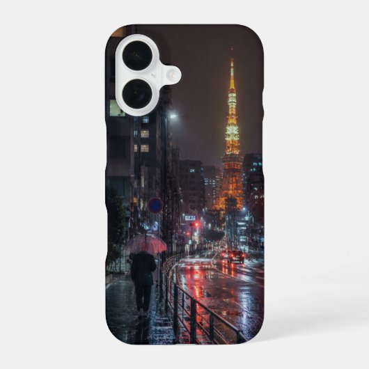 COQUE iPhone 16 雨の東京 (Verso)