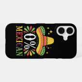 Coque iPhone 16 0% Mexicain Zéro Pour Cent Drôle Cinco De Mayo (Verso Horizontal)