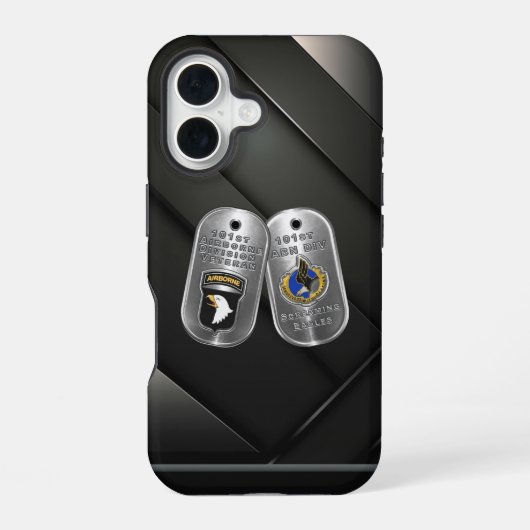 Coque iPhone 16 101e division aéroportée (Verso)