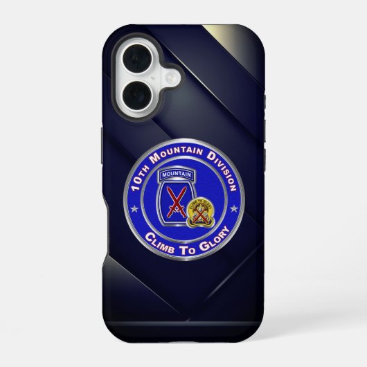 Coque iPhone 16 10e division de montagne (Verso)