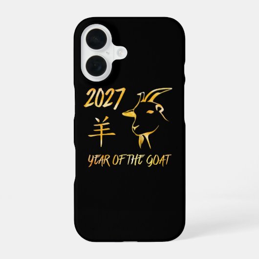Coque iPhone 16 2027 Année de la Chèvre (Verso)