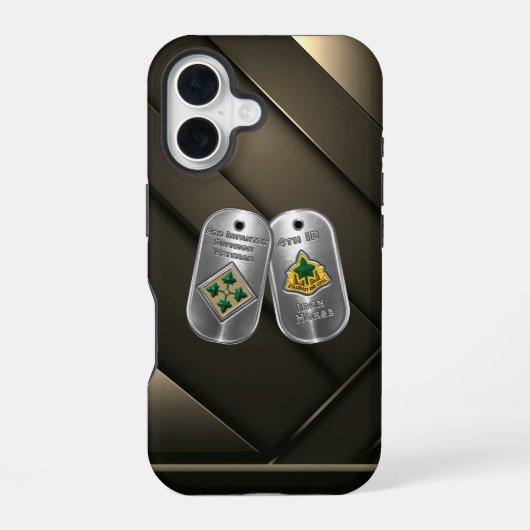 Coque iPhone 16 4e division d'infanterie (Verso)