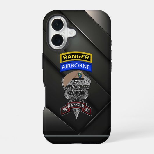 Coque iPhone 16 75e Régiment de Rangers (Verso)