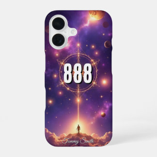 Coque iPhone 16 888 Manifestation de numéro d'ange | Bonne chance