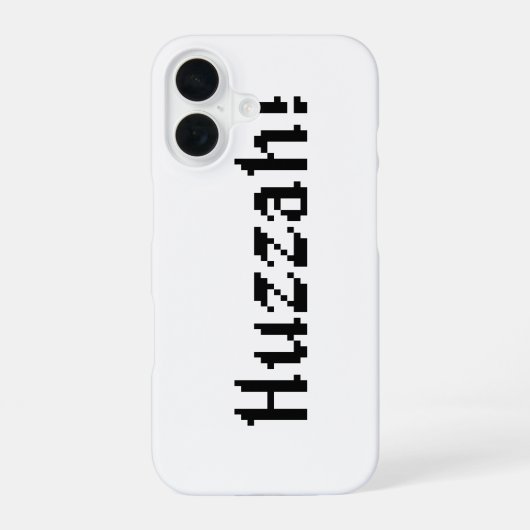 Coque iPhone 16 8 Bits Huzzah ! (Verso)