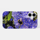 Coque iPhone 16 Abeille de fleur de lilas de Ceanothus (Verso Horizontal)
