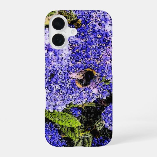 Coque iPhone 16 Abeille de fleur de lilas de Ceanothus (Verso)
