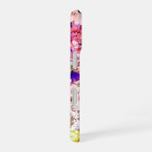 Coque iPhone 16 Abondance de fleurs roses (Côté droit)