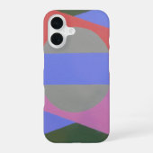 Coque iPhone 16 Abstract Calm Gray Circle Phone Case (Verso)