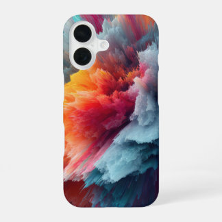 Coque iPhone 16 Abstract Color Explosion Modern