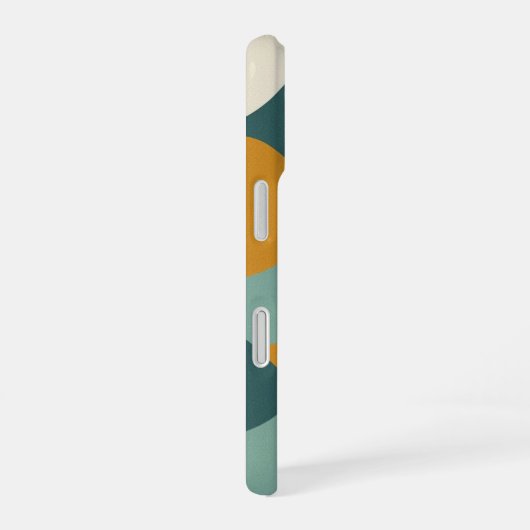 Coque iPhone 16 Abstract Wave and Sun (Côté droit)