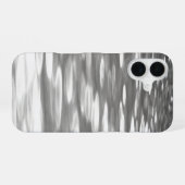 Coque iPhone 16 Abstrait #3 : Reflet gris argent (Verso Horizontal)