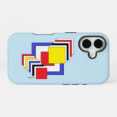 Coque iPhone 16 Abstrait Carrés (Verso Horizontal)