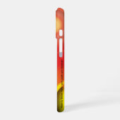 Coque iPhone 16 Abstrait en rouge et jaune (Côté gauche)