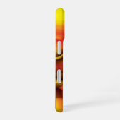 Coque iPhone 16 Abstrait en rouge et jaune (Côté droit)
