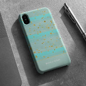Coque iPhone 16 Abstrait or vert