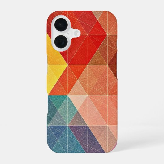 Coque iPhone 16 Abstrait polygone (Verso)