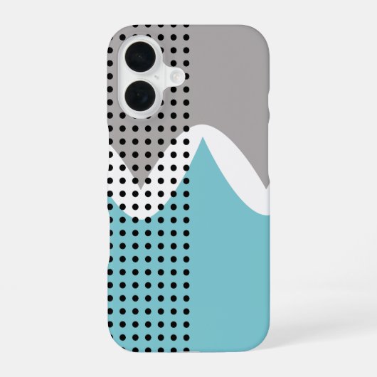 Coque iPhone 16 Abstrait Wiggles (Verso)