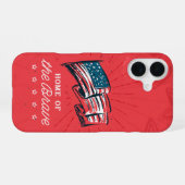 Coque iPhone 16 Accueil des braves (Verso Horizontal)