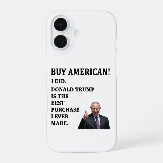 Coque iPhone 16 Acheter American (Verso)