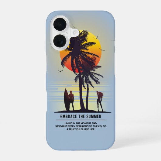 Coque iPhone 16 Adoptez l'été | (Verso)