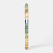 Coque iPhone 16 Aesthetic Beach Sunset Watercolor Custom Name (Côté gauche)