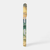 Coque iPhone 16 Aesthetic Beach Sunset Watercolor Custom Name (Côté droit)