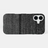 Coque iPhone 16 Affaire de la pierre de Rosette (Verso Horizontal)