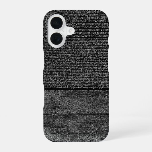 Coque iPhone 16 Affaire de la pierre de Rosette (Verso)