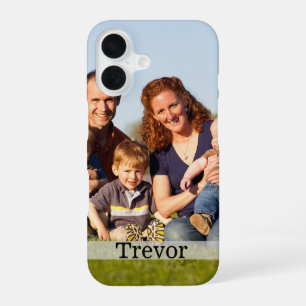 Coque iPhone 16 Affaire de téléphone portable Photo famille