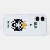 Coque iPhone 16 Affaire téléphonique "Héritier de Juda" (Verso Horizontal)