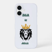 Coque iPhone 16 Affaire téléphonique "Héritier de Juda" (Verso)