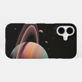 Coque iPhone 16 Affiche d'art Retro Starscape (Verso Horizontal)