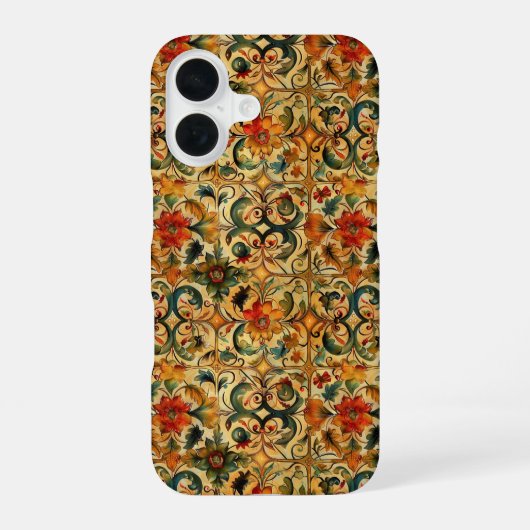 Coque iPhone 16 Âge d'Or Botanique (Verso)