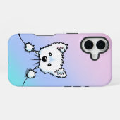 Coque iPhone 16 Agression mignonne Westie (Verso Horizontal)