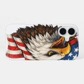 Coque iPhone 16 Aigle américain (Verso Horizontal)