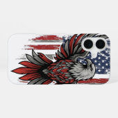 Coque iPhone 16 Aigle américain (Verso Horizontal)