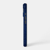 Coque iPhone 16 Aigle géométrique Chrome Argent iPhone Python Bleu (Côté gauche)