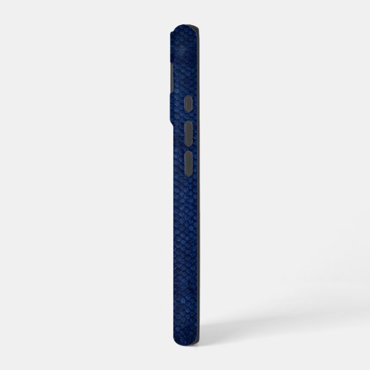 Coque iPhone 16 Aigle géométrique Chrome Argent iPhone Python Bleu (Côté gauche)