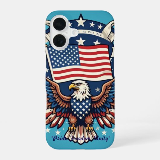 Coque iPhone 16 "Ailes de la liberté" (Verso)