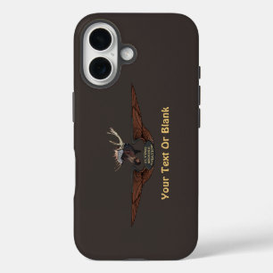 Coque iPhone 16 Ailes de pilote de brousse du Flying Moose