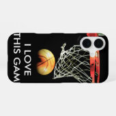 Coque iPhone 16 Aime Basket-ball (Verso Horizontal)
