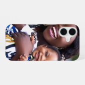 Coque iPhone 16 Ajouter une photo de bébé Personnaliser (Verso Horizontal)
