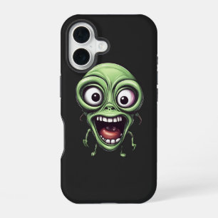 Coque iPhone 16 Alien drôle fou