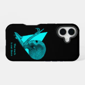 Coque iPhone 16 Alien gris, la vérité est là (Verso Horizontal)