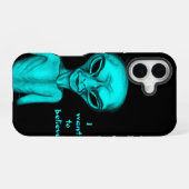 Coque iPhone 16 Alien, je veux croire (Verso Horizontal)